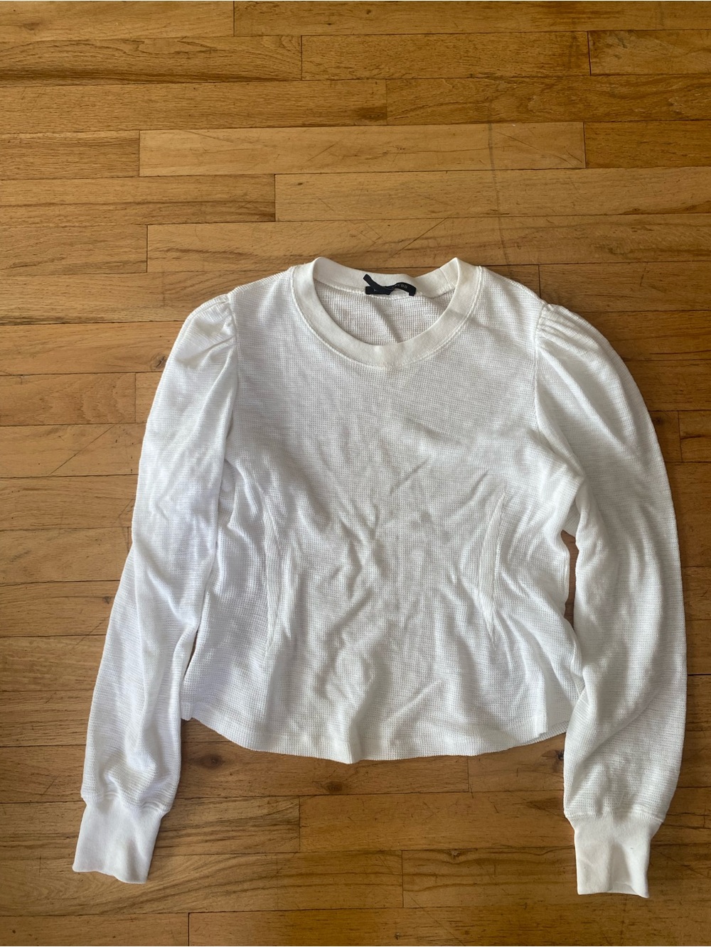 Marissa Webb king sleeve white top!! Cotton!! Size large